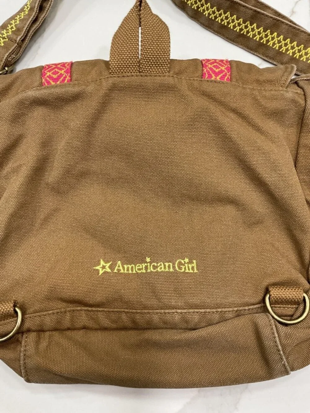 American Girl Lea Clark Messenger Bag Embroidered Girls Bag
